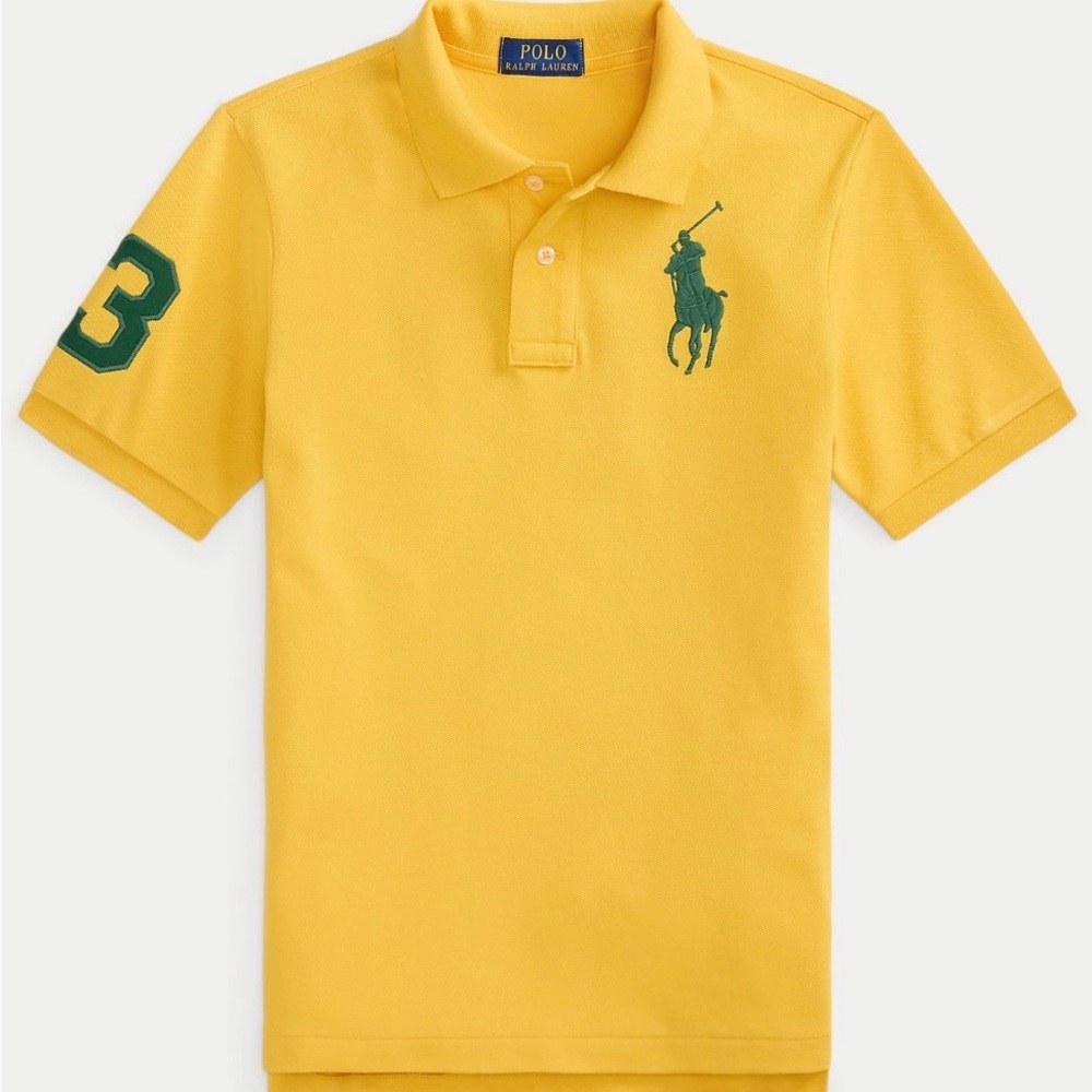 Ralph Lauren Yellow Polo Shirt for Kids